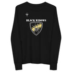 Black Widows Women's Rugby Youth long sleeve tee