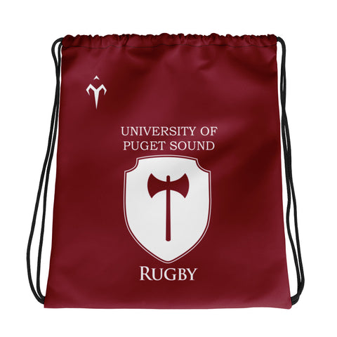 University of Puget Sound Rugby Drawstring bag
