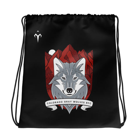 Colorado Gray Wolves RFC Drawstring bag