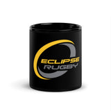 Eclipse Rugby Black Glossy Mug
