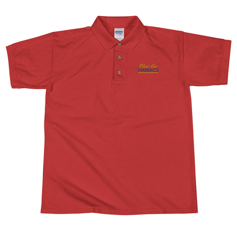 Fear the Maniacs Embroidered Polo Shirt