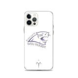 Black Katts WSU Rugby iPhone Case