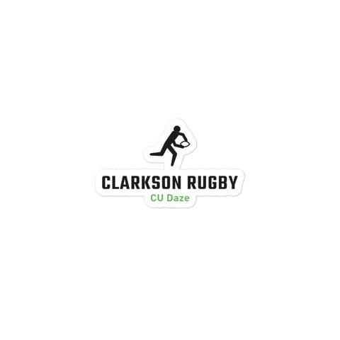Clarkson Women's Rugby Bubble-free stickers