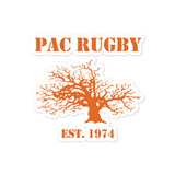 PAC Rugby Bubble-free stickers