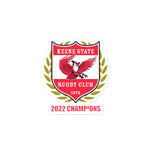 Keene State Rugby Bubble-free stickers