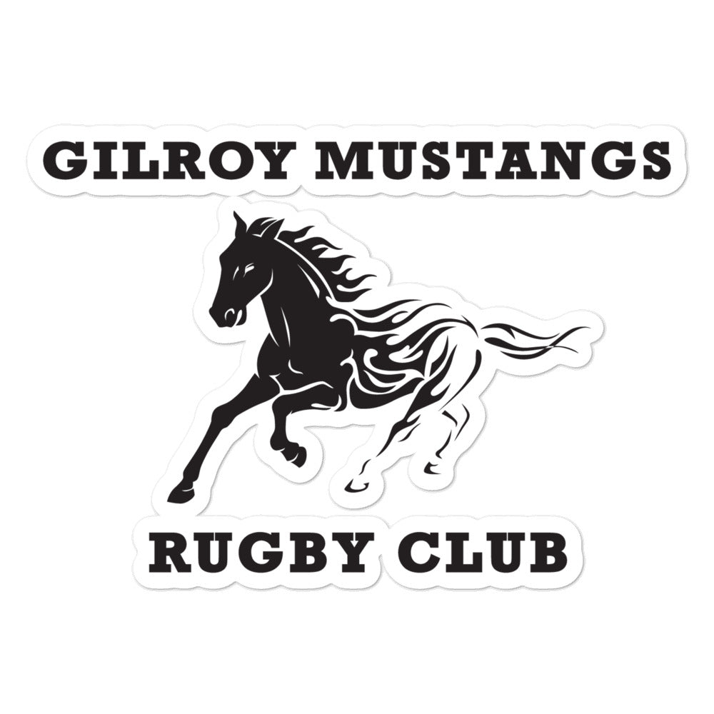 Gilroy Mustangs Rugby Club Bubble-free stickers – Tytan Rugby