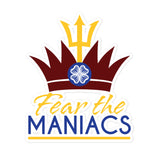 Fear the Maniacs Bubble-free stickers