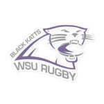 Black Katts WSU Rugby Bubble-free stickers