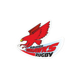 Raleigh Redhawks Rugby Bubble-free stickers