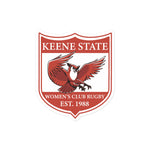 Keene State Women's Rugby Bubble-free stickers