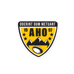 AHO Womens Rugby Bubble-free stickers