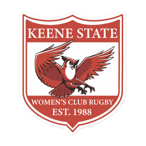 Keene State Women's Rugby Bubble-free stickers