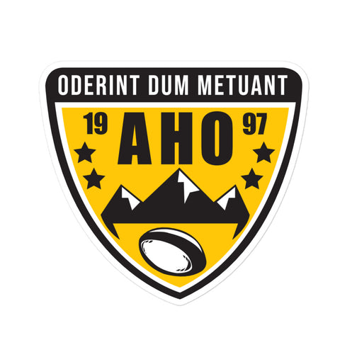 AHO Womens Rugby Bubble-free stickers