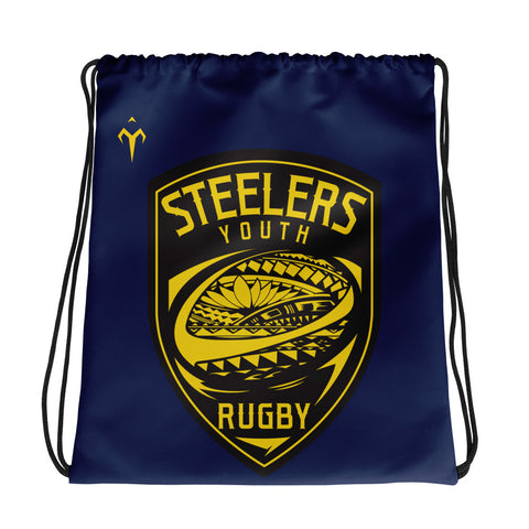 Provo Steelers Youth Rugby All-Over Print Drawstring Bag