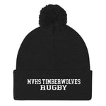 MVHS Timberwolves Rugby Pom Pom Knit Cap