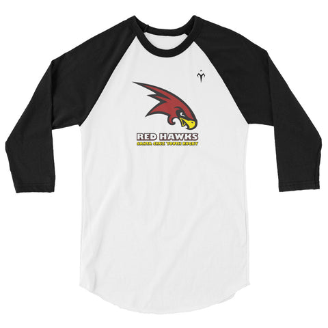 Santa Cruz Red Hawks Rugby 3/4 sleeve raglan shirt