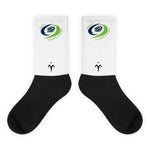 Bayou Hurricanes Black foot socks