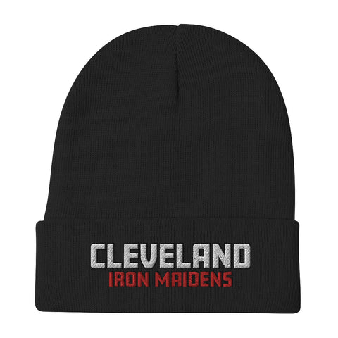 Cleveland Iron Maidens Rugby Embroidered Beanie