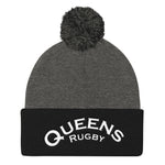 Queens Rugby Pom Pom Knit Cap