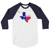 Texas Rugby 3/4 sleeve raglan shirt
