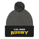 Cal High Rugby Pom Pom Knit Cap