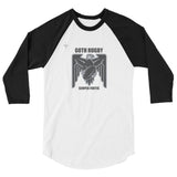 Goth Rugby 3/4 sleeve raglan shirt