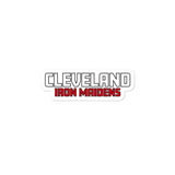 Cleveland Iron Maidens Rugby Bubble-free stickers