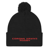 Corona Hawks Rugby Pom Pom Knit Cap