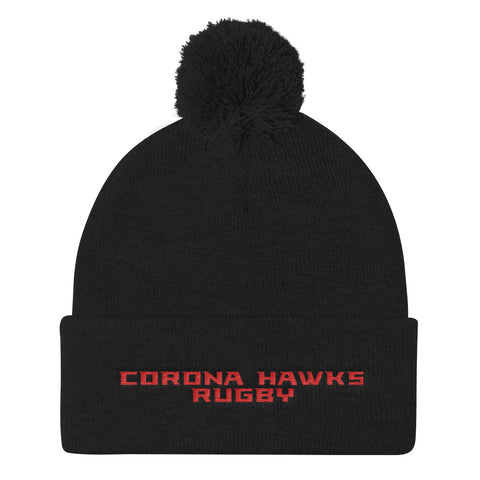 Corona Hawks Rugby Pom Pom Knit Cap