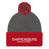 Shippensburg Women's Rugby Pom Pom Knit Cap