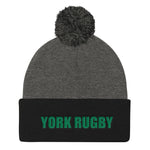 York Rugby Pom Pom Knit Cap
