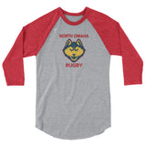 North Omaha Rugby 3/4 sleeve raglan shirt