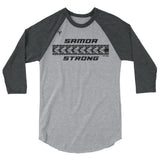 Samoa Strong 3/4 sleeve raglan shirt