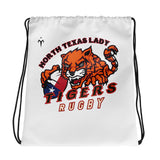 North Texas Lady Tigers Rugby Drawstring bag