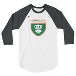 Charlotte Rugby Club 3/4 sleeve raglan shirt