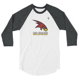 Santa Cruz Red Hawks Rugby 3/4 sleeve raglan shirt