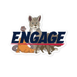 Engage Rugby Bubble-free stickers