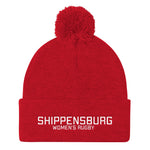 Shippensburg Women's Rugby Pom Pom Knit Cap