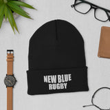 New Blue Rugby Cuffed Beanie