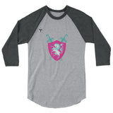 Majestic Unicorns Rugby 3/4 sleeve raglan shirt