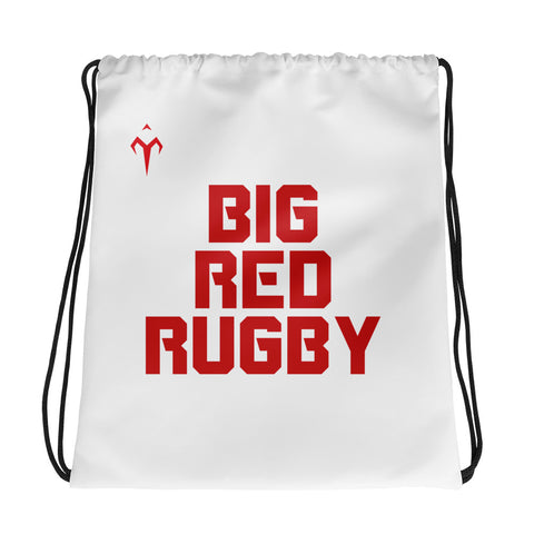 Big Red Rugby Drawstring bag