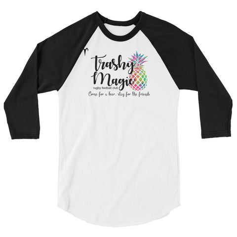 Trashy Magic Rugby Football Club 3/4 sleeve raglan shirt
