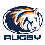Mustangs Rugby Bubble-free stickers