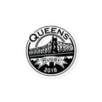Queens Rugby Bubble-free stickers