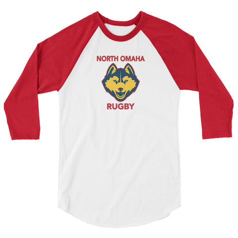 North Omaha Rugby 3/4 sleeve raglan shirt
