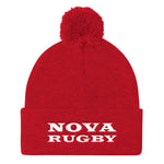 NOVA Rugby Pom Pom Knit Cap