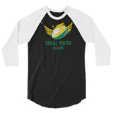 SoCal Youth Rugby 3/4 sleeve raglan shirt