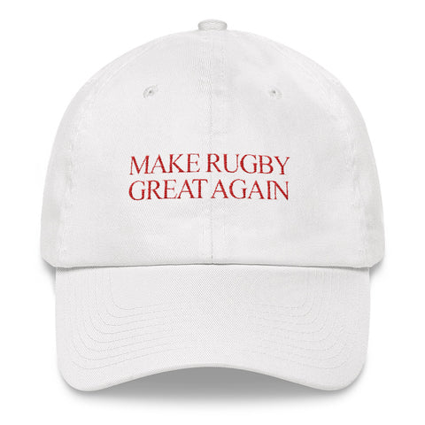 Make Rugby Great Again Red Text Dat hat