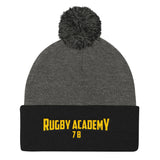 7B Rugby Academy Pom Pom Knit Cap