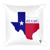 Texas Rugby Square Pillow